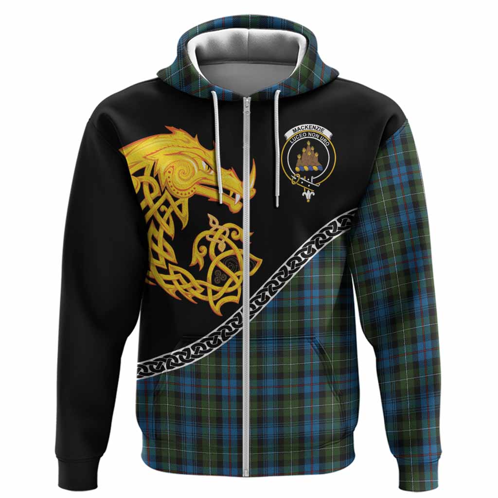 Mackenzie (Mckenzie) Tartan Crest Hoodie Legendary Dragon Knot Half Style