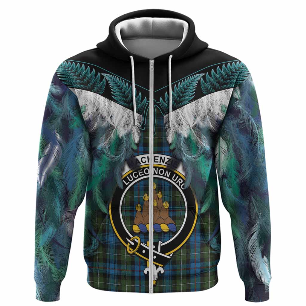 Mackenzie (Mckenzie) Tartan Crest Hoodie New Zealand Maori Korowai Cloak