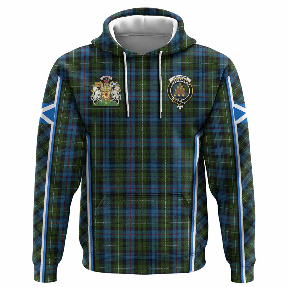 Mackenzie (Mckenzie) Tartan Crest Hoodie Scotland Coat of Arm Flag Style - Tartan Vibes Clothing