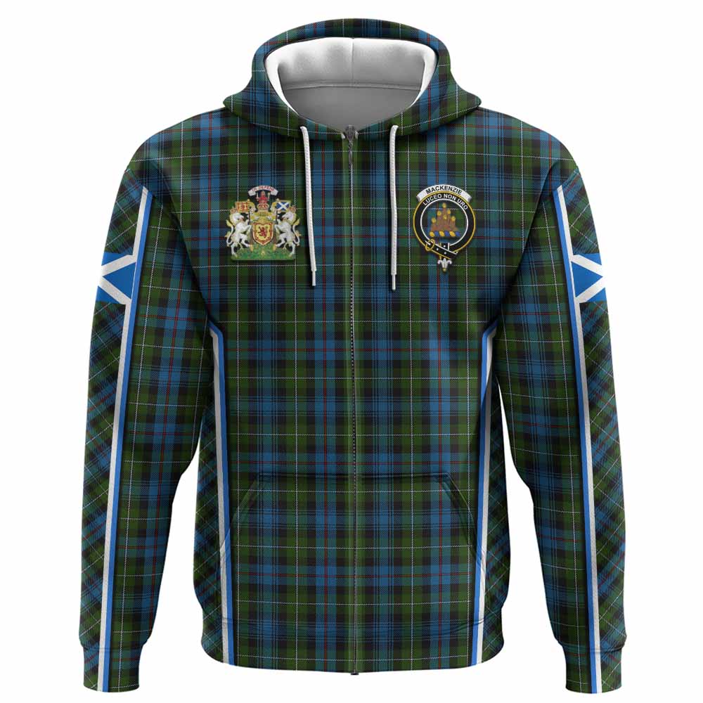 Mackenzie (Mckenzie) Tartan Crest Hoodie Scotland Coat of Arm Flag Style - Tartan Vibes Clothing