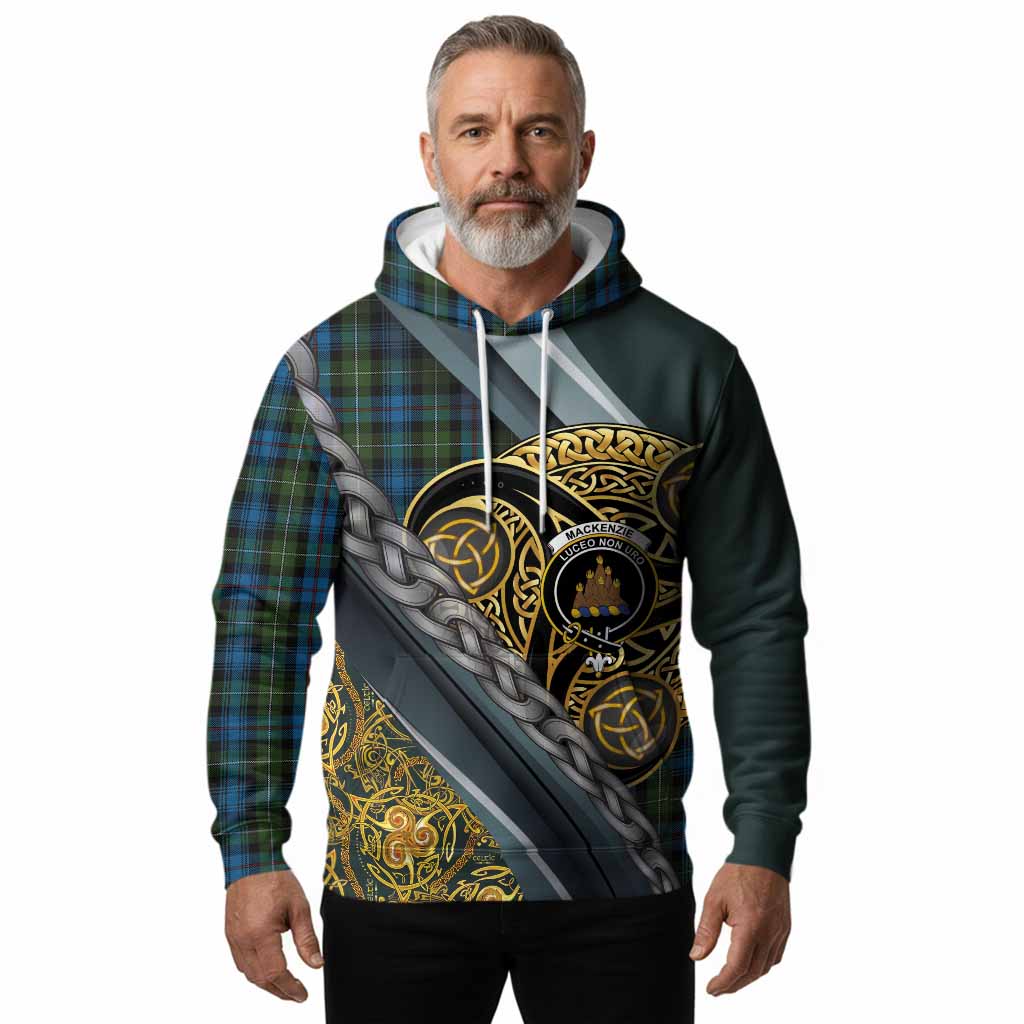Mackenzie (Mckenzie) Tartan Crest Hoodie Scottish Triskele Celtic