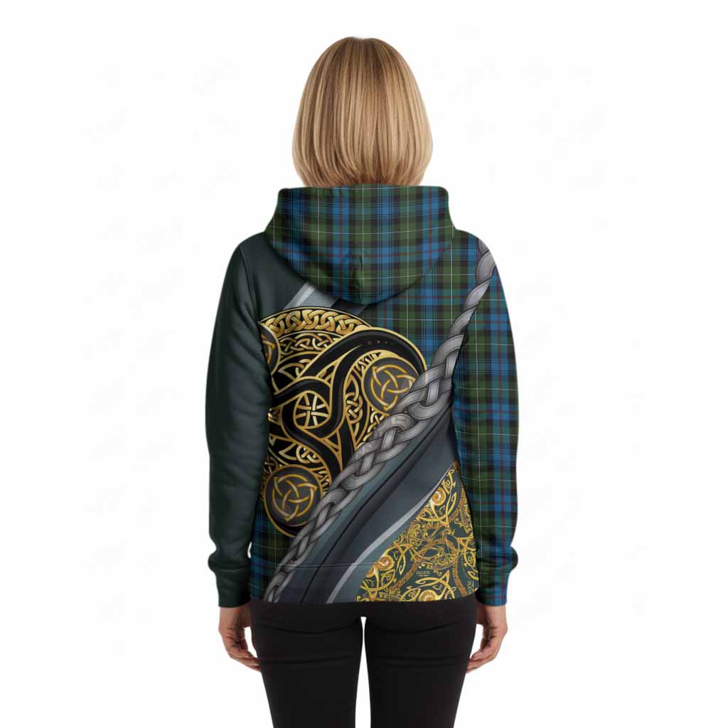 Mackenzie (Mckenzie) Tartan Crest Hoodie Scottish Triskele Celtic