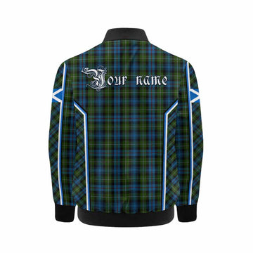 Mackenzie (Mckenzie) Tartan Crest Kid Bomber Jacket Scotland Coat of Arm Flag Style