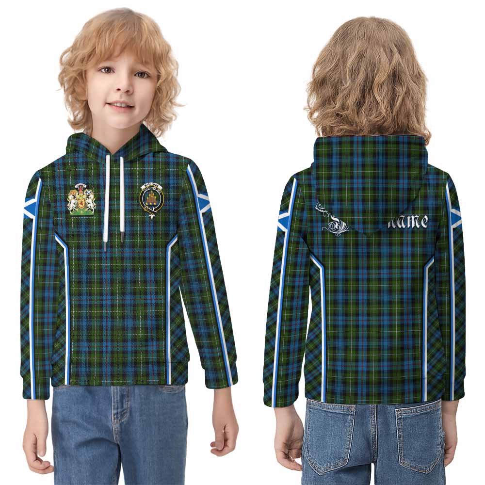 Mackenzie (Mckenzie) Tartan Crest Kid Hoodie Scotland Coat of Arm Flag Style - Tartan Vibes Clothing