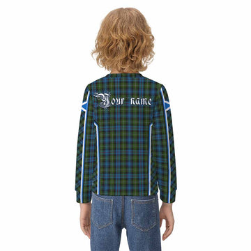 Mackenzie (Mckenzie) Tartan Crest Kid Knitted Sweatshirt Scotland Coat of Arm Flag Style