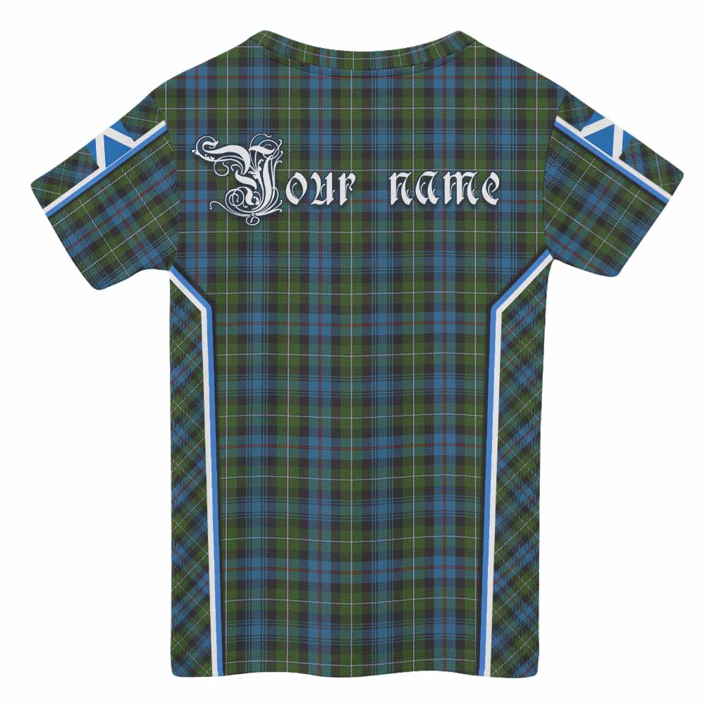 Mackenzie (Mckenzie) Tartan Crest Kid T-shirt Scotland Coat of Arm Flag Style - Tartan Vibes Clothing