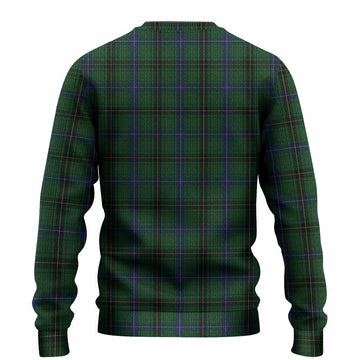 Mackenzie (Mckenzie) Tartan Crest Knitted Sweater Ferocious Lion Style
