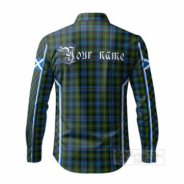 Mackenzie (Mckenzie) Tartan Crest Long Sleeve Button Shirts Scotland Coat of Arm Flag Style