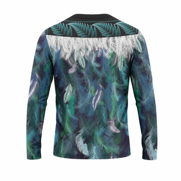 Mackenzie (Mckenzie) Tartan Crest Long Sleeve T-Shirt New Zealand Maori Korowai Cloak