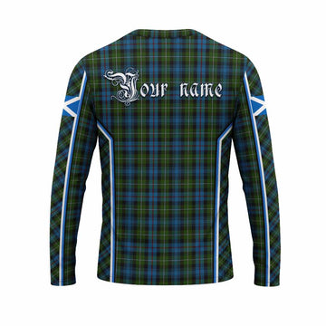 Mackenzie (Mckenzie) Tartan Crest Long Sleeve T-Shirt Scotland Coat of Arm Flag Style - Tartan Vibes Clothing
