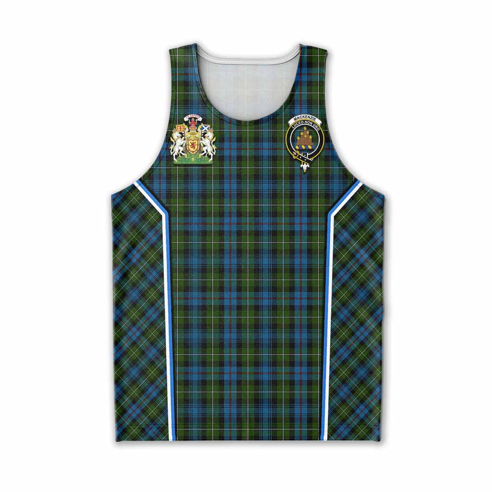 Mackenzie (Mckenzie) Tartan Crest Men Tank Top Scotland Coat of Arm Flag Style - Tartan Vibes Clothing