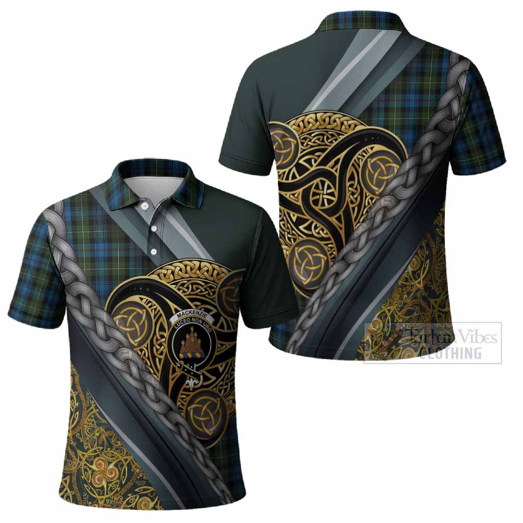Mackenzie (Mckenzie) Tartan Crest Polo Shirt Scottish Triskele Celtic
