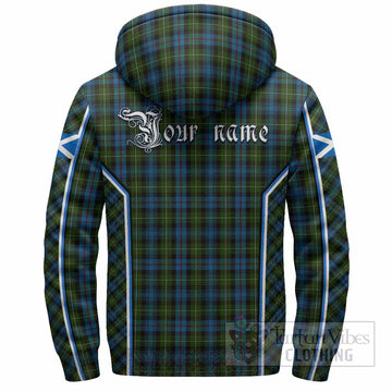 Mackenzie (Mckenzie) Tartan Crest Sherpa Hoodie Scotland Coat of Arm Flag Style