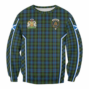 Mackenzie (Mckenzie) Tartan Crest Sweatshirt Scotland Coat of Arm Flag Style
