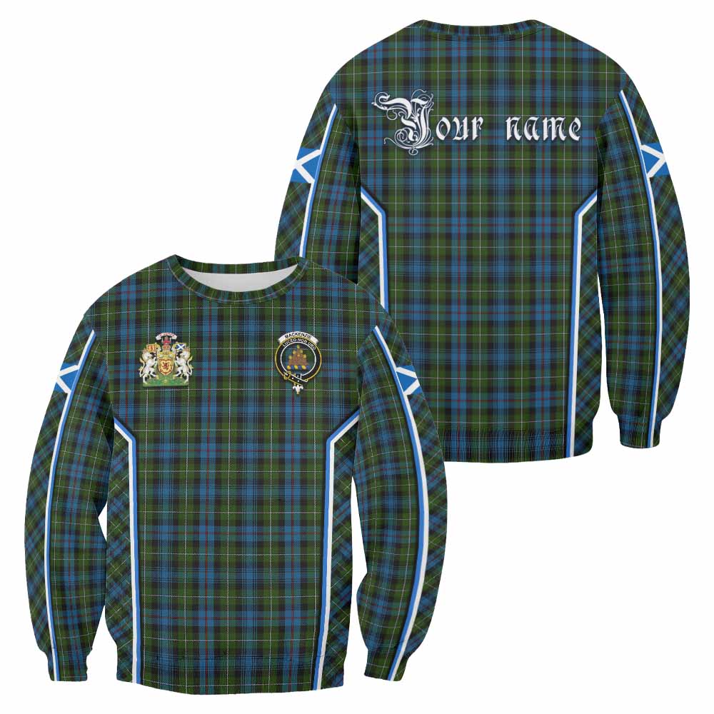 Mackenzie (Mckenzie) Tartan Crest Sweatshirt Scotland Coat of Arm Flag Style - Tartan Vibes Clothing