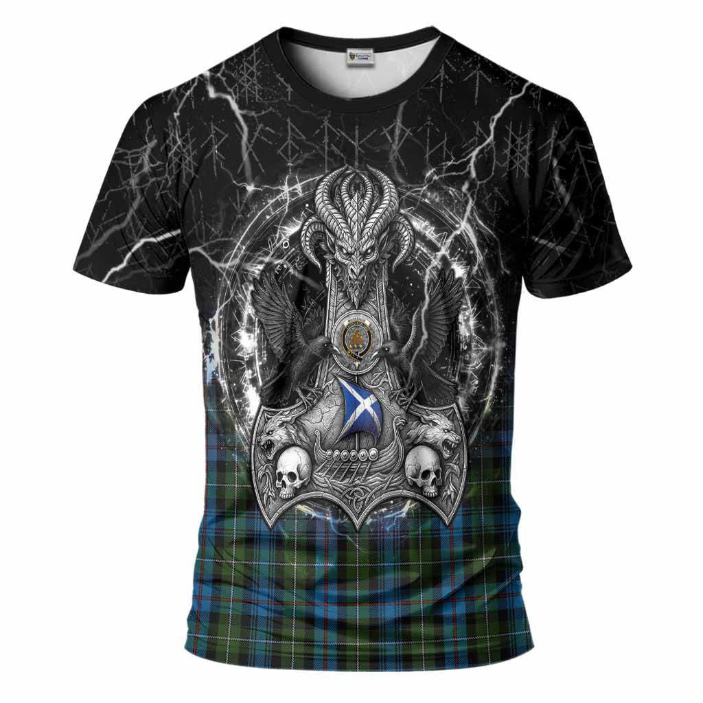 Mackenzie (Mckenzie) Tartan Crest T-Shirt Celtic Odin's Raven Legacy