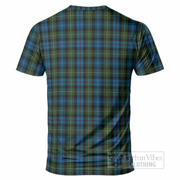 Mackenzie (Mckenzie) Tartan Crest T-Shirt Ferocious Lion Style