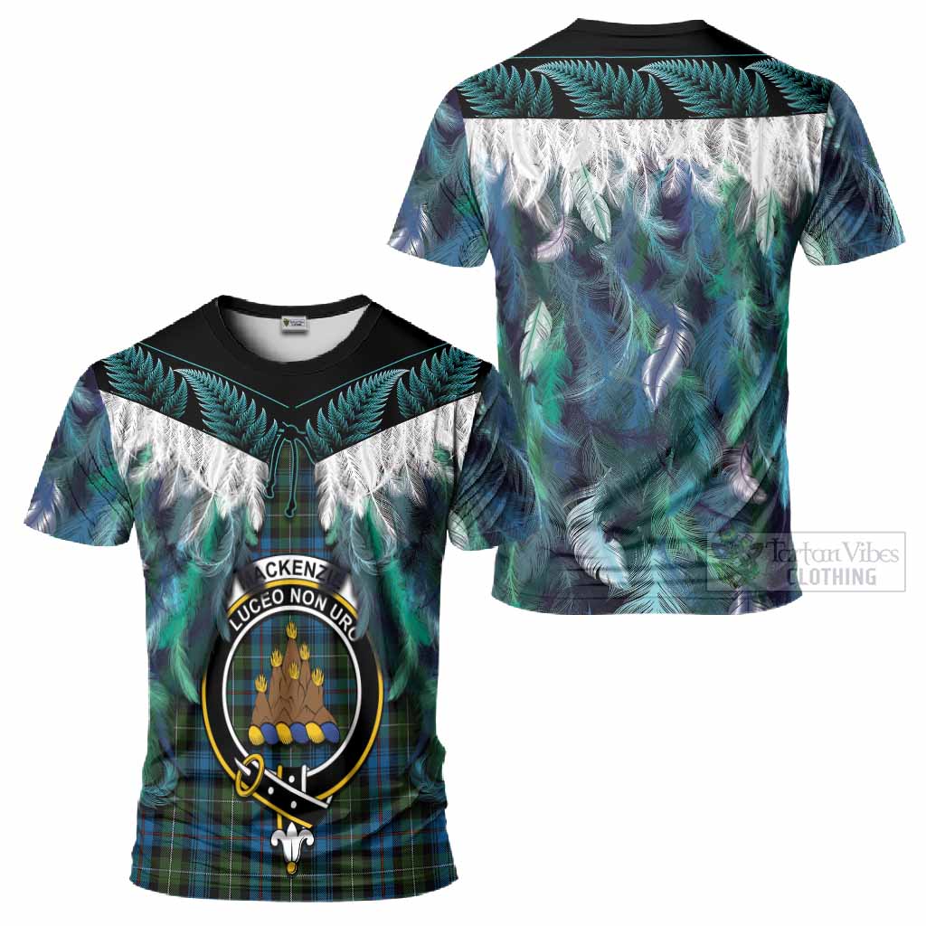 Mackenzie (Mckenzie) Tartan Crest T-Shirt New Zealand Maori Korowai Cloak