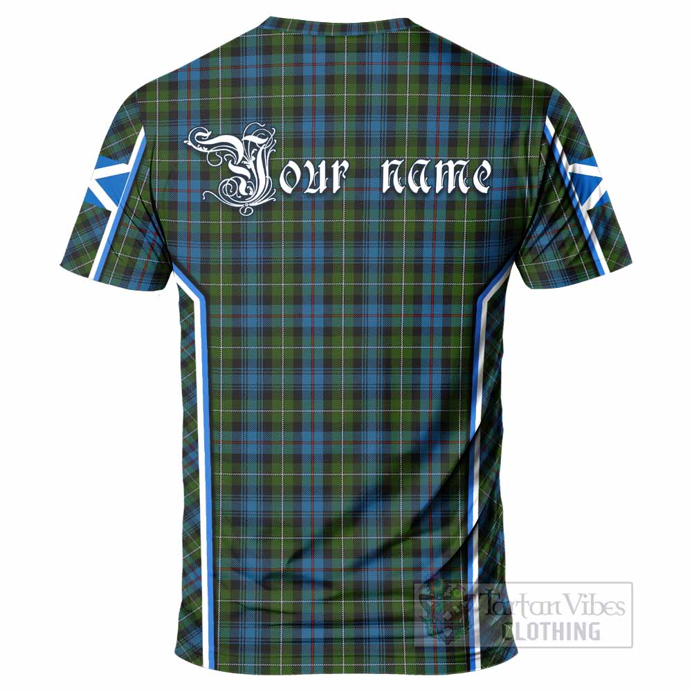 Mackenzie (Mckenzie) Tartan Crest T-shirt Scotland Coat of Arm Flag Style - Tartan Vibes Clothing