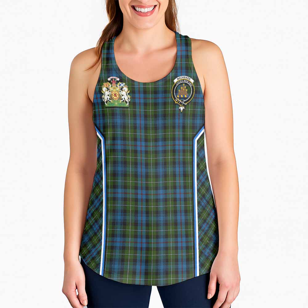 Mackenzie (Mckenzie) Tartan Crest Women Racerback Tanks Scotland Coat of Arm Flag Style - Tartan Vibes Clothing