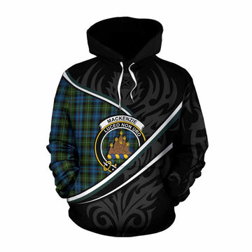 Mackenzie (Mckenzie) Tartan Family Crest Cotton Hoodie Celtic Scottish Thistle Floral - Tartan Vibes Clothing