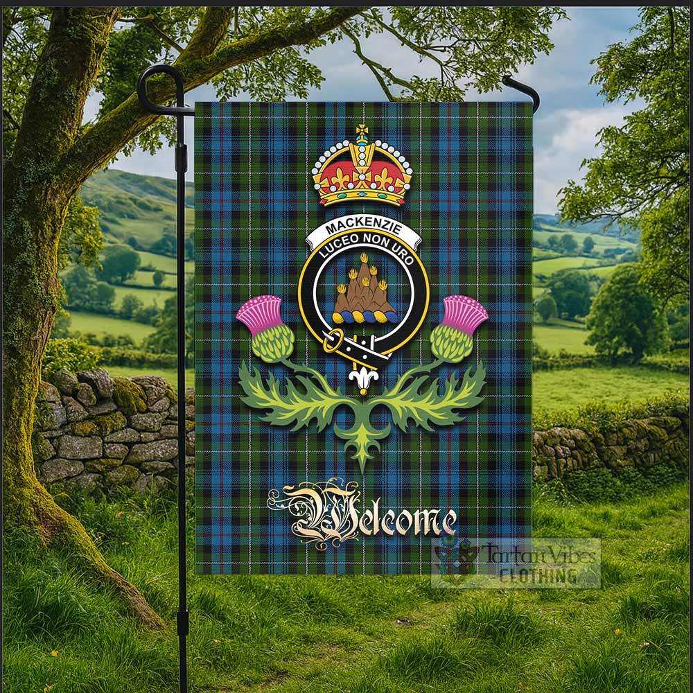 Mackenzie (Mckenzie) Tartan Family Crest Garden Flag Royal Thistle Welcome Style - Tartan Vibes Clothing