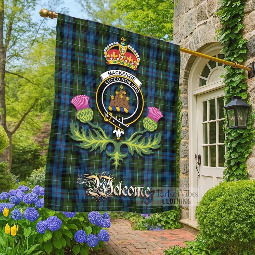 Mackenzie (Mckenzie) Tartan Family Crest Garden Flag Royal Thistle Welcome Style - Tartan Vibes Clothing