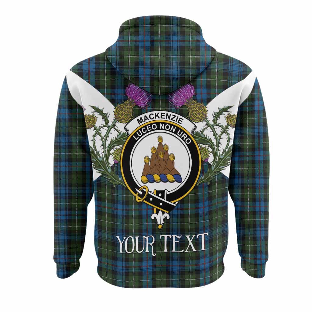 Mackenzie (Mckenzie) Tartan Family Crest Hoodie Scottish Burns Night Thistle Floral