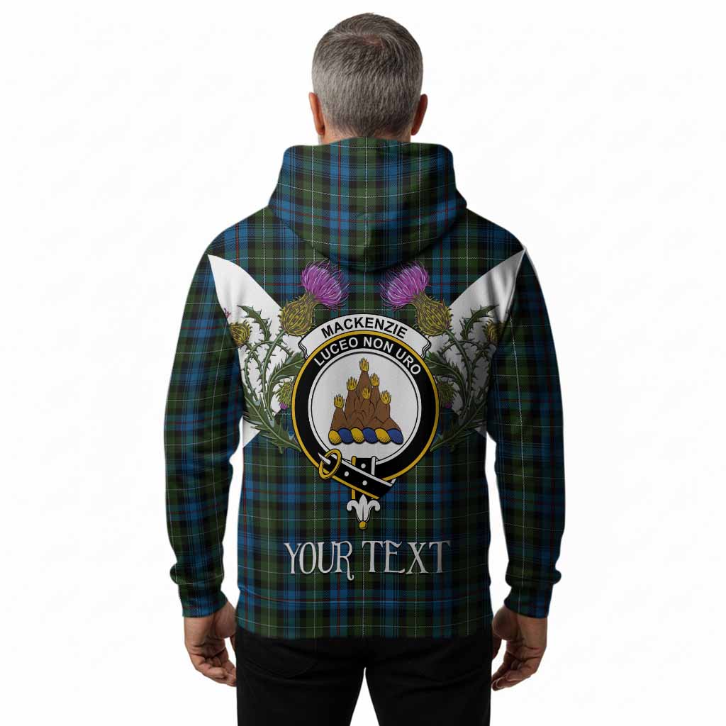 Mackenzie (Mckenzie) Tartan Family Crest Hoodie Scottish Burns Night Thistle Floral