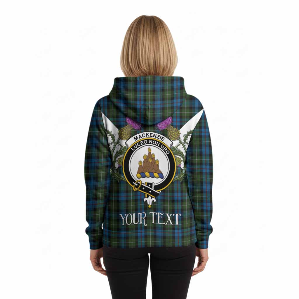 Mackenzie (Mckenzie) Tartan Family Crest Hoodie Scottish Burns Night Thistle Floral