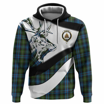 Mackenzie (Mckenzie) Tartan Family Crest Hoodie Scottish Red Deer Curves Style
