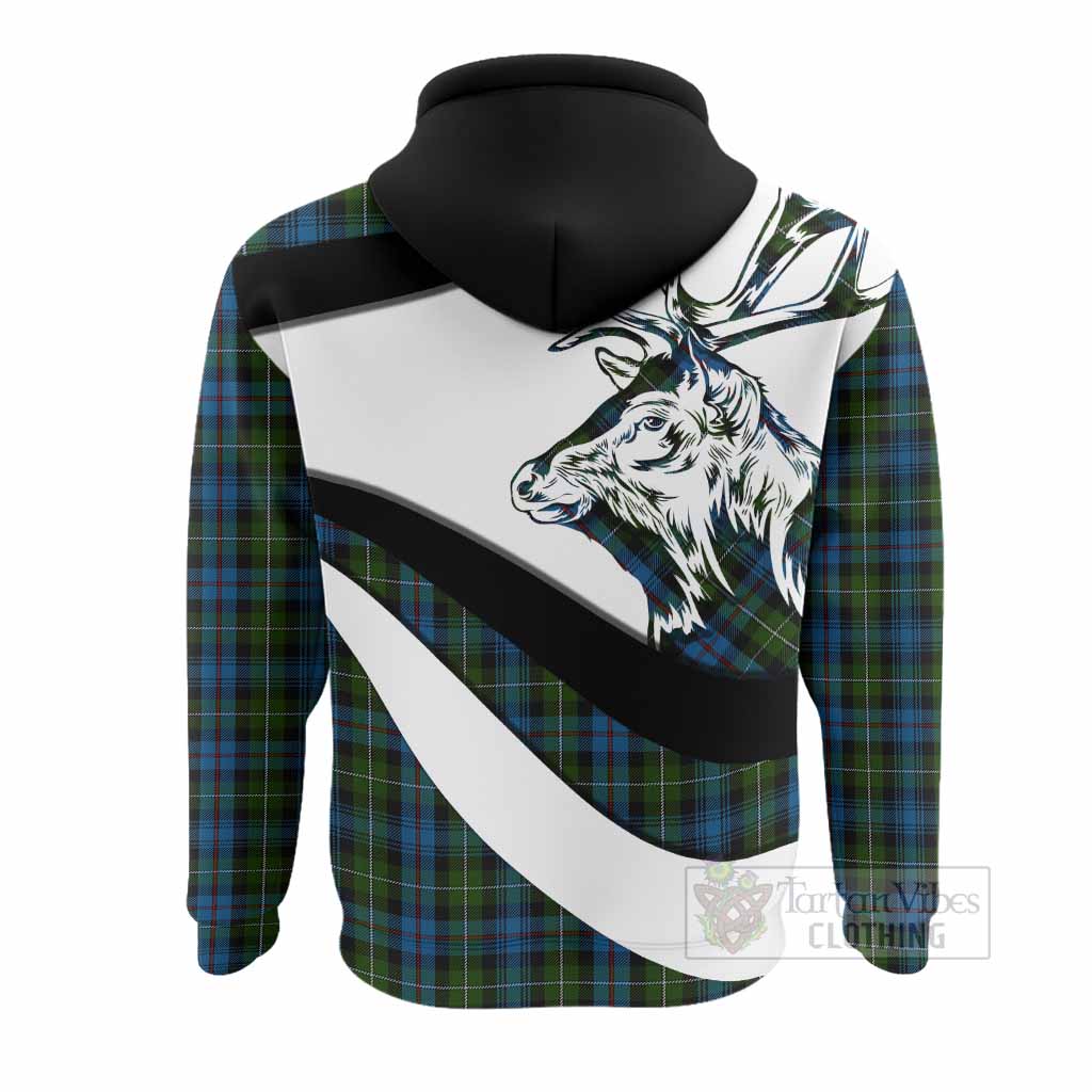 Mackenzie (Mckenzie) Tartan Family Crest Hoodie Scottish Red Deer Curves Style