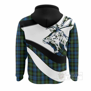 Mackenzie (Mckenzie) Tartan Family Crest Hoodie Scottish Red Deer Curves Style