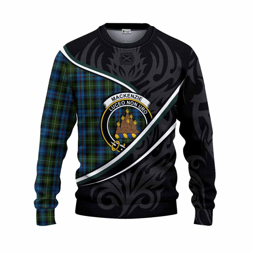 Mackenzie (Mckenzie) Tartan Family Crest Knitted Sweater Celtic Scottish Thistle Floral - Tartan Vibes Clothing