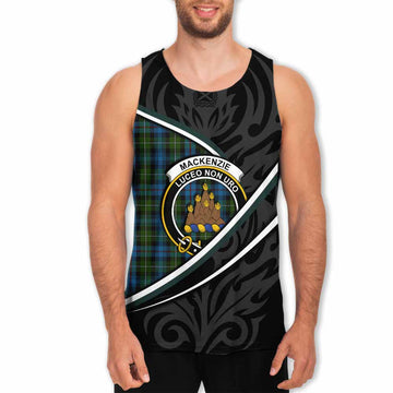 Mackenzie (Mckenzie) Tartan Family Crest Men Tank Top Celtic Scottish Thistle Floral