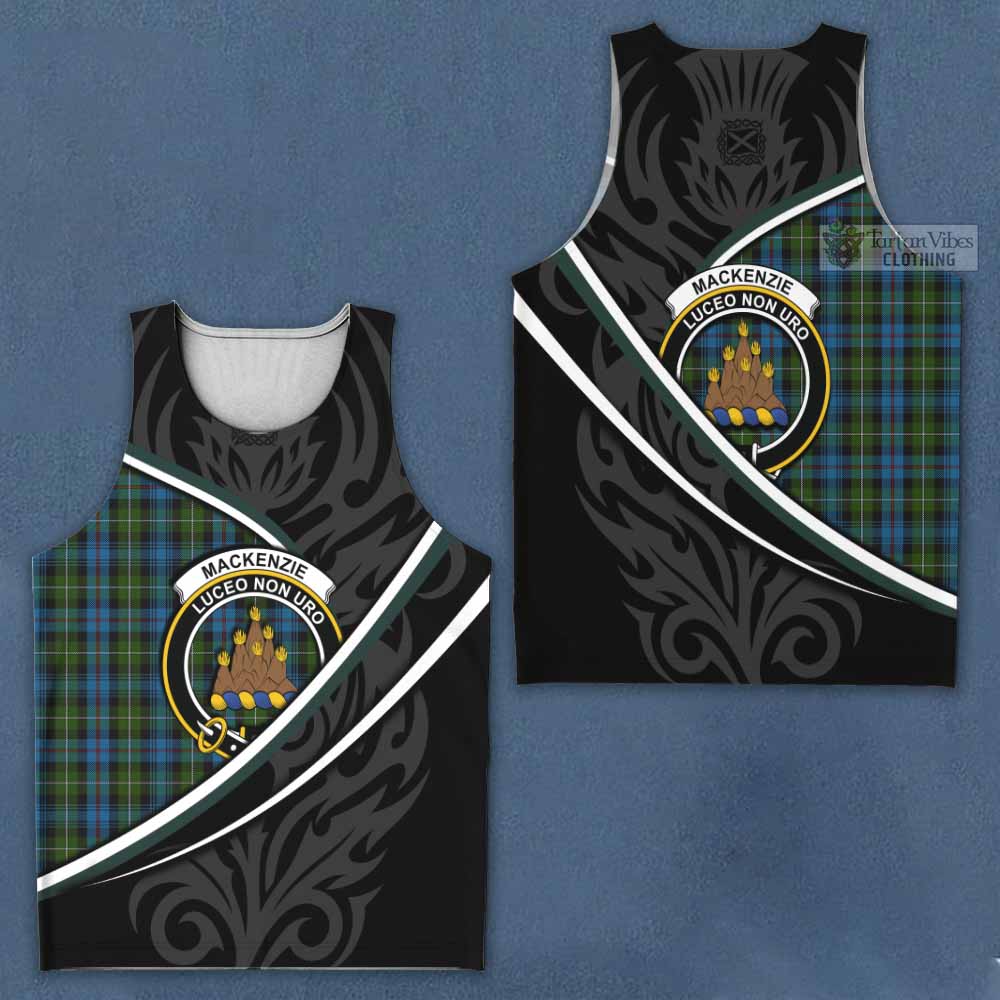 Mackenzie (Mckenzie) Tartan Family Crest Men Tank Top Celtic Scottish Thistle Floral - Tartan Vibes Clothing