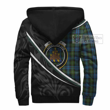 Mackenzie (Mckenzie) Tartan Family Crest Sherpa Hoodie Celtic Scottish Thistle Floral
