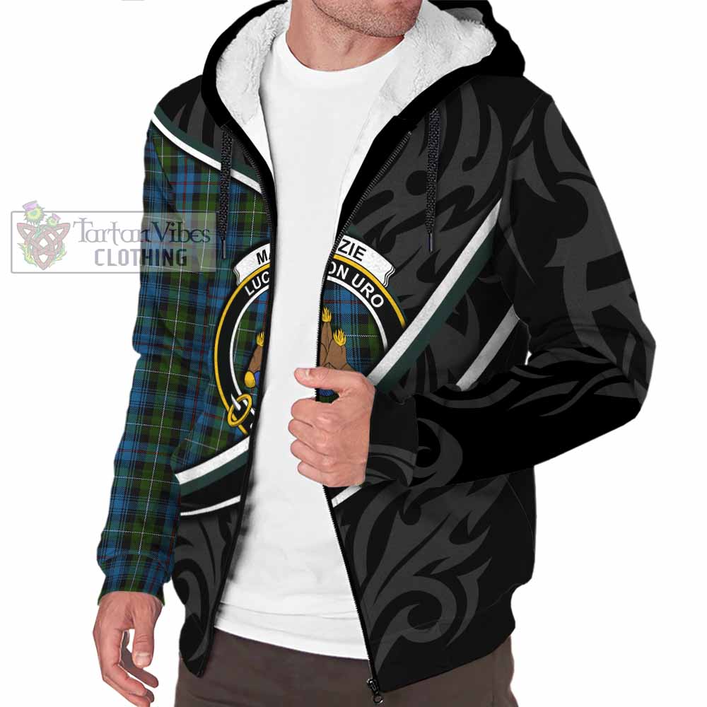 Mackenzie (Mckenzie) Tartan Family Crest Sherpa Hoodie Celtic Scottish Thistle Floral - Tartan Vibes Clothing