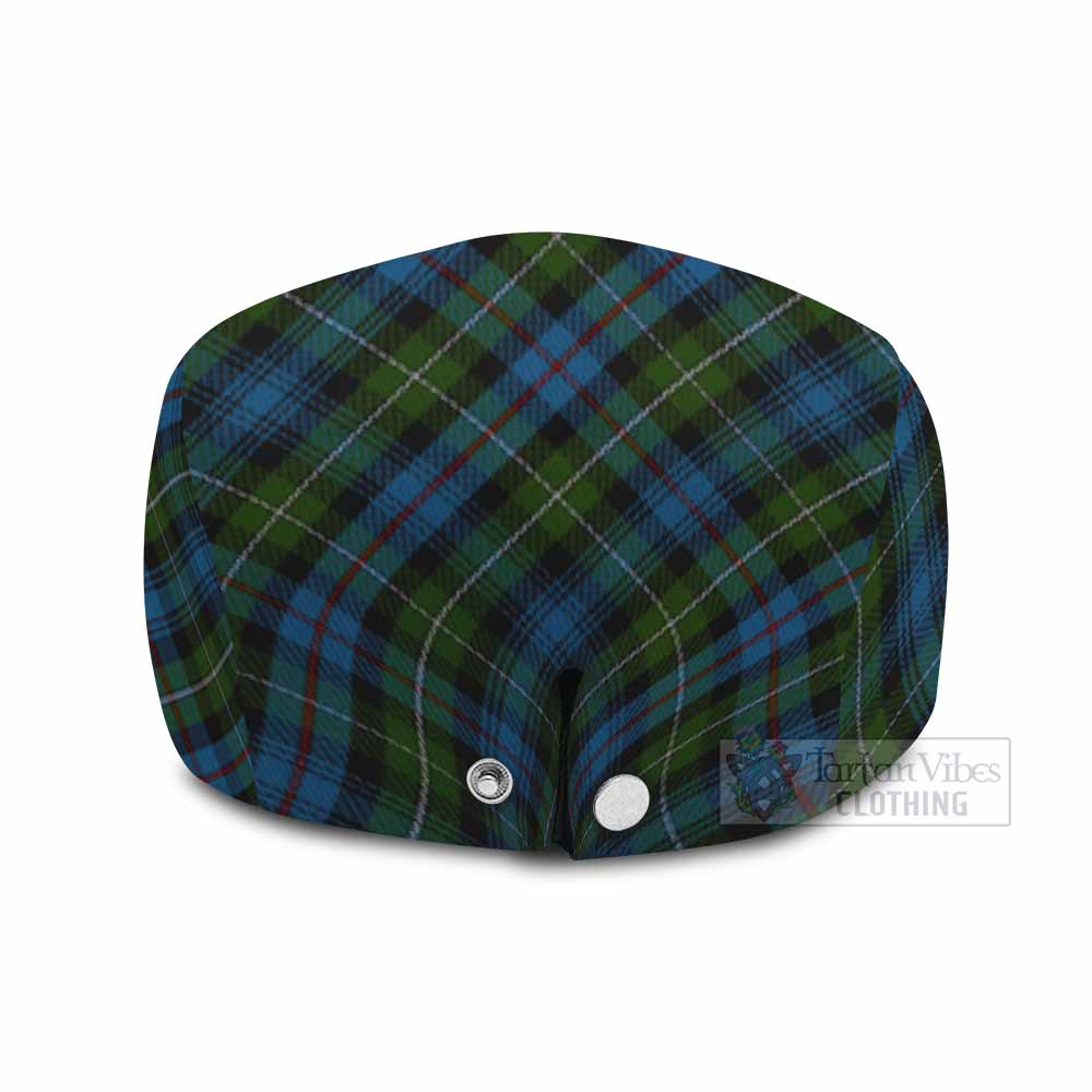 Mackenzie (Mckenzie) Tartan Flat Cap, Jeff Cap Cross Style with Family Crest - Tartan Vibes Clothing