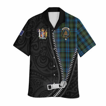 Mackenzie (Mckenzie) Tartan Hawaiian Shirt New Zealand Pattern Unique Zipper Stylized