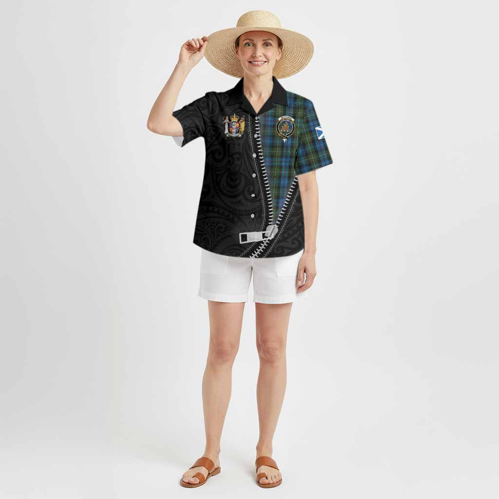 Mackenzie (Mckenzie) Tartan Hawaiian Shirt New Zealand Pattern Unique Zipper Stylized