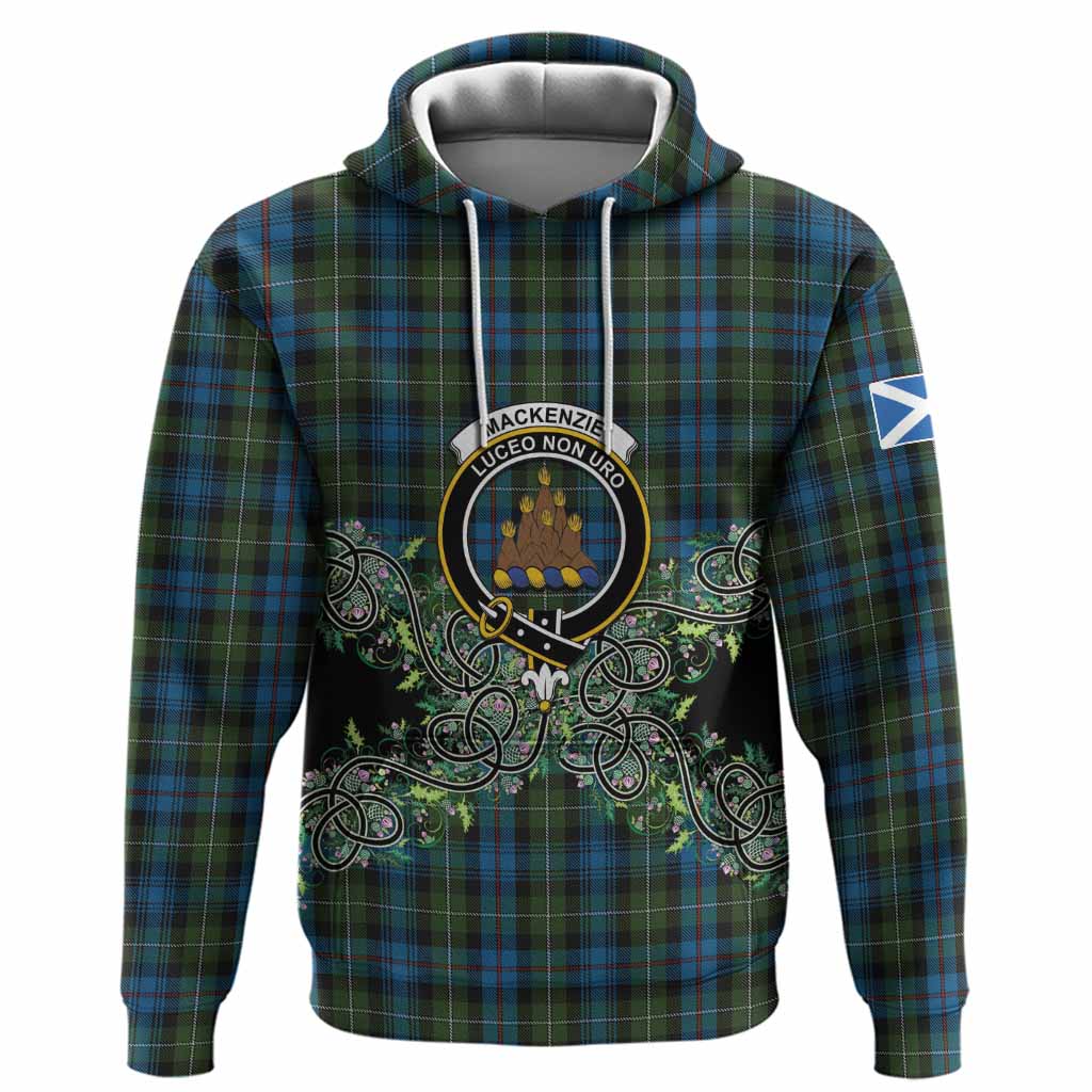 Mackenzie (Mckenzie) Tartan Hoodie Thistle Scottish Spirit