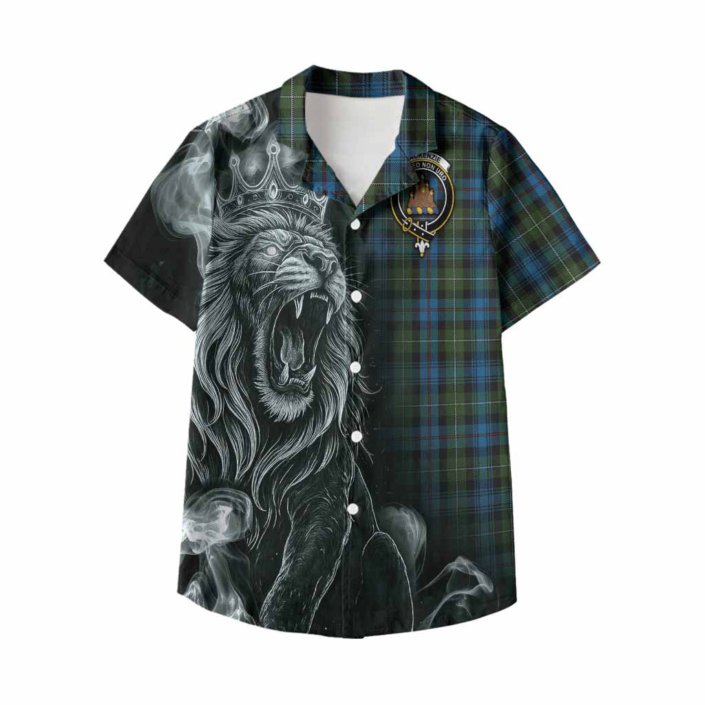 Mackenzie (Mckenzie) Tartan Kid Hawaiian Shirt Roaring Lion Heritage