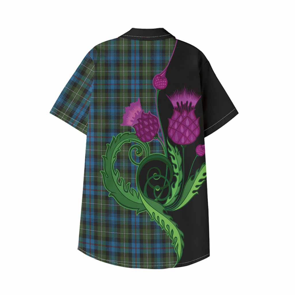 Mackenzie (Mckenzie) Tartan Kid Hawaiian Shirt Traditional Scottish Thistle