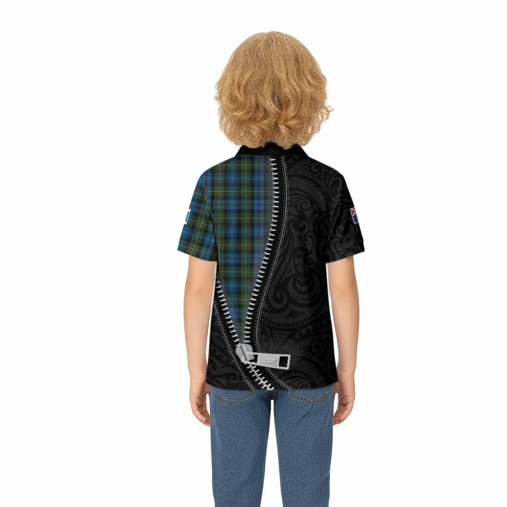 Mackenzie (Mckenzie) Tartan Kid Polo Shirt New Zealand Pattern Unique Zipper Stylized