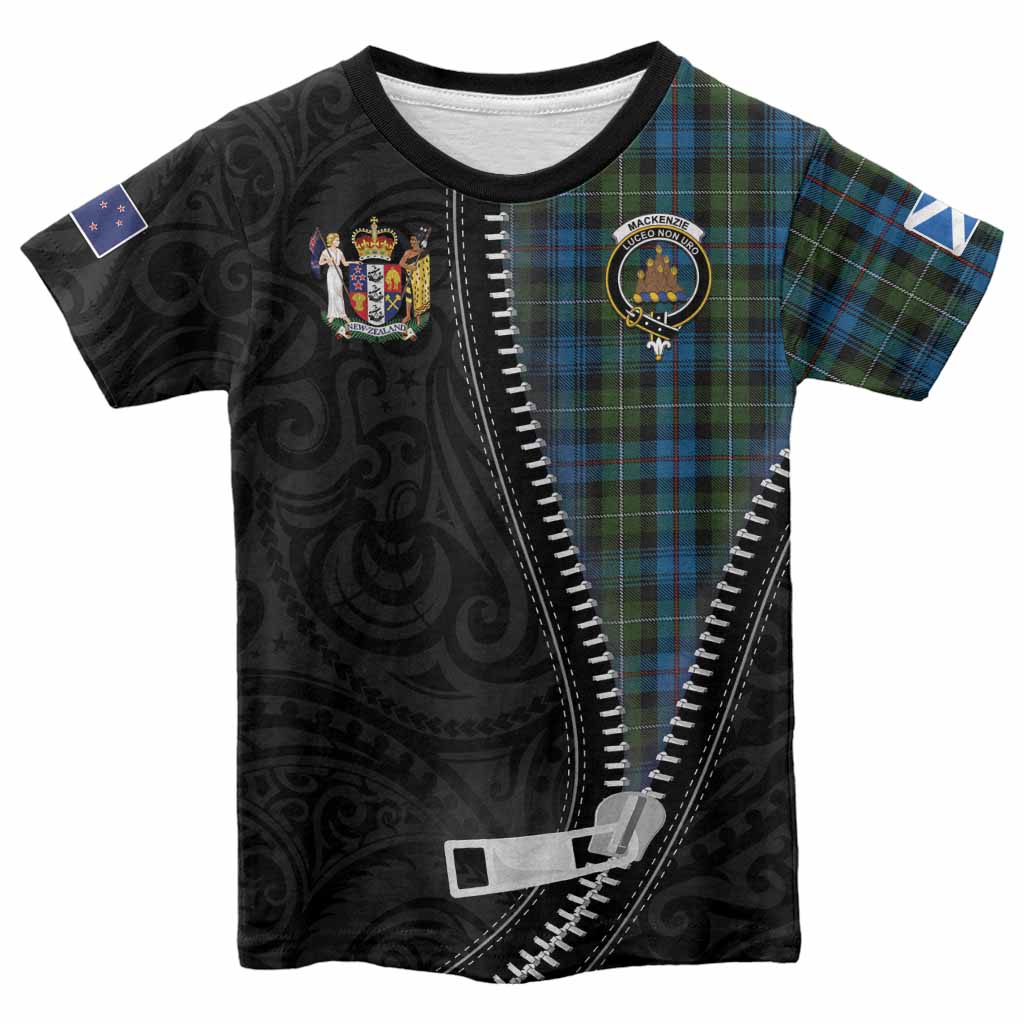 Mackenzie (Mckenzie) Tartan Kid T-shirt New Zealand Pattern Unique Zipper Stylized