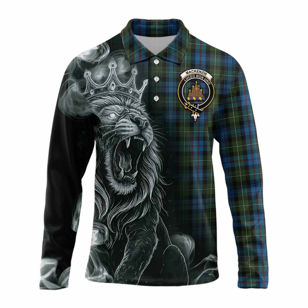 Mackenzie (Mckenzie) Tartan Long Sleeve Polo Shirt Roaring Lion Heritage