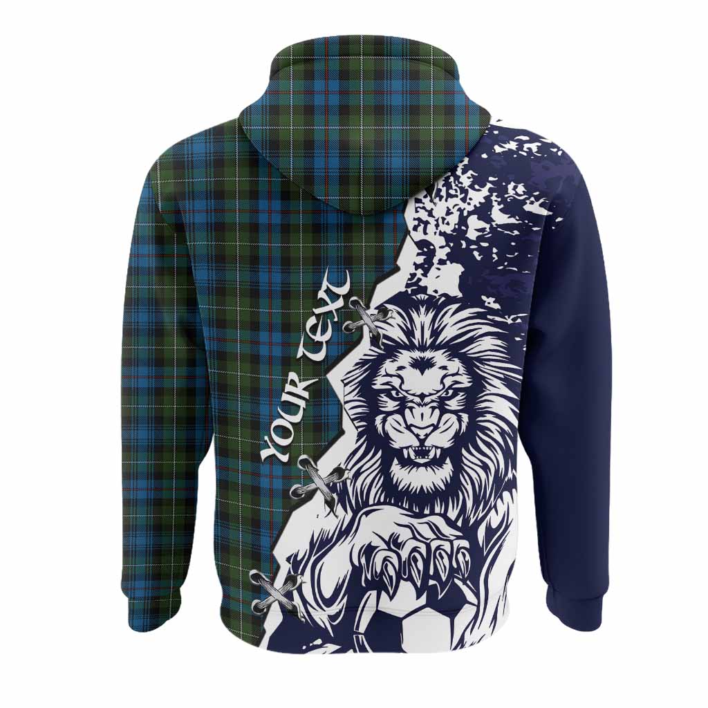 Mackenzie (Mckenzie) Tartan Scottish Hoodie Angry Lion With Soccer Ball Style