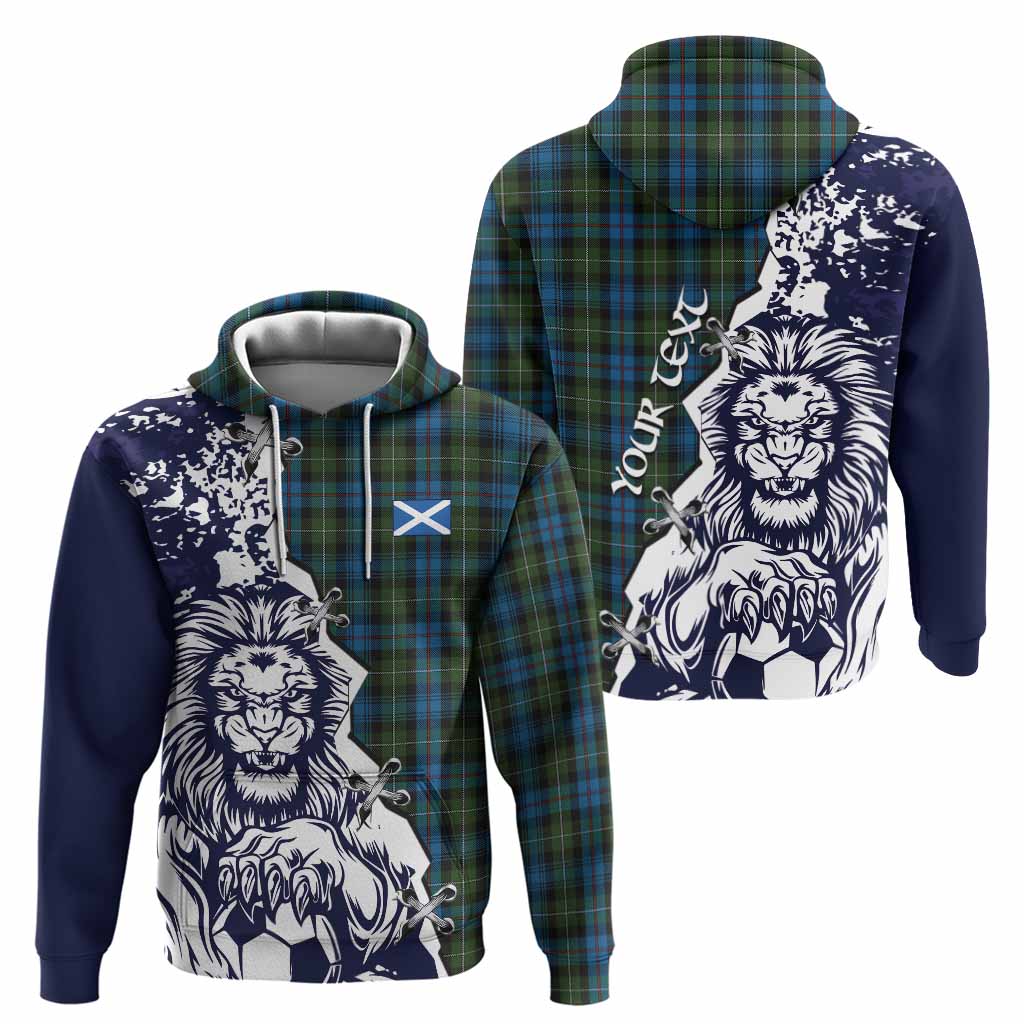Mackenzie (Mckenzie) Tartan Scottish Hoodie Angry Lion With Soccer Ball Style