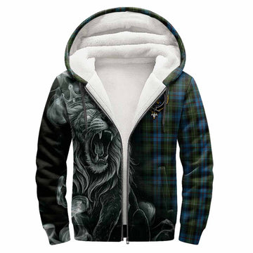 Mackenzie (Mckenzie) Tartan Sherpa Hoodie Roaring Lion Heritage